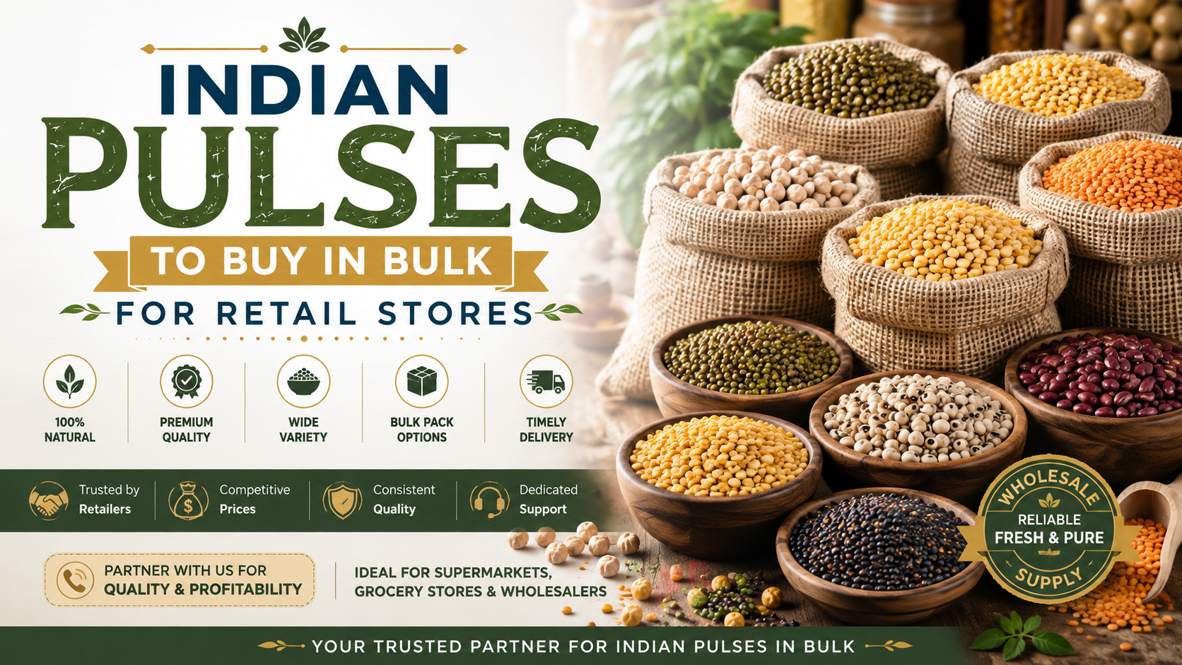 Best Indian Pulses to Buy in Bulk for Retail Stores