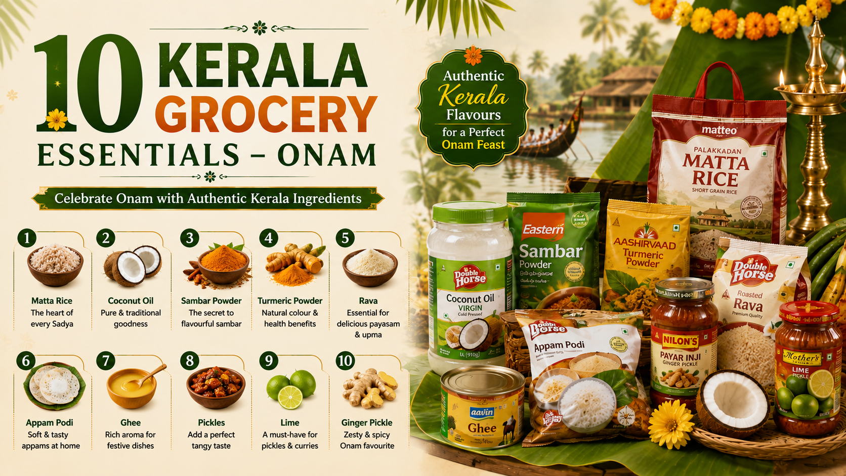 Top 10 Kerala Grocery Essentials for UK Restaurants