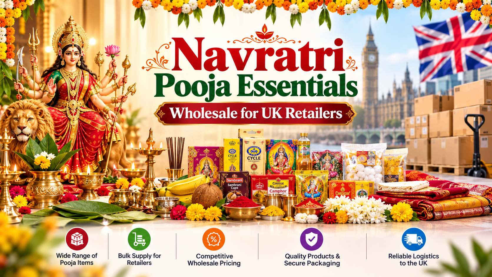 Navratri Pooja Essentials Wholesale for UK Retailers