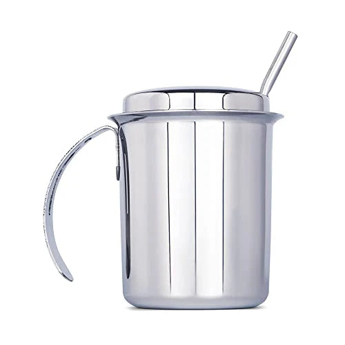 Stainless Steel Tea Tumler With Straw - Size 5 Wholesale Seller