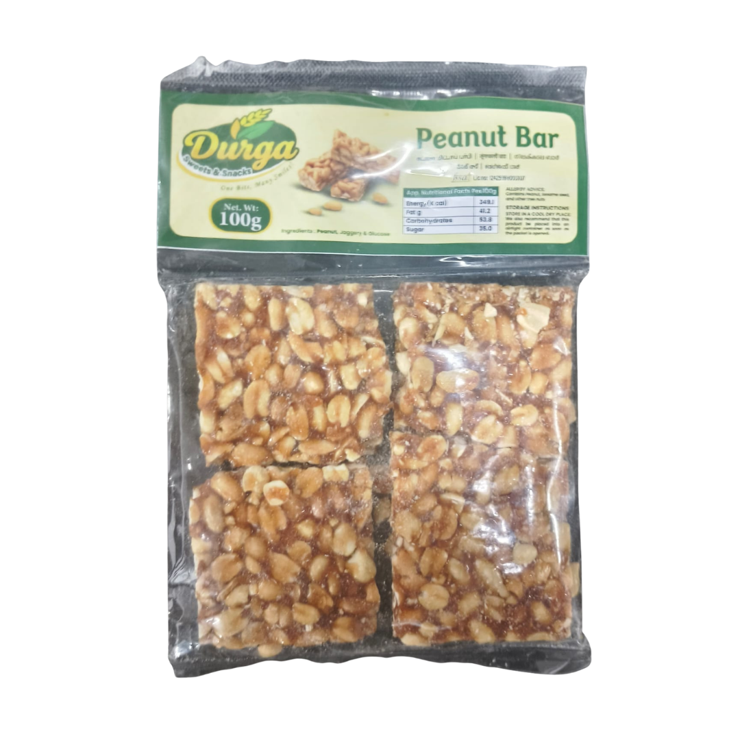 Buy Durga Sweets & Snacks Peanut Bar 100G Online