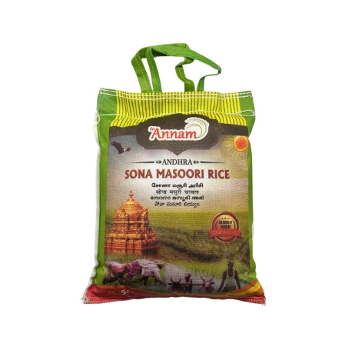 Sri Annam Andhra Sona Masoori Rice - 5Kg Wholesale Supplier