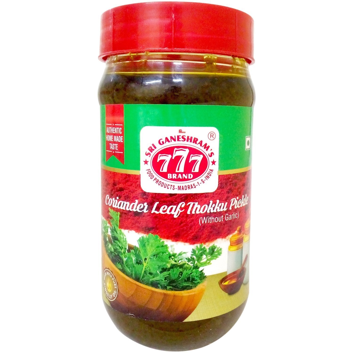 777 CORIANDER LEAF CHUTNEY (THOKKU) 300G