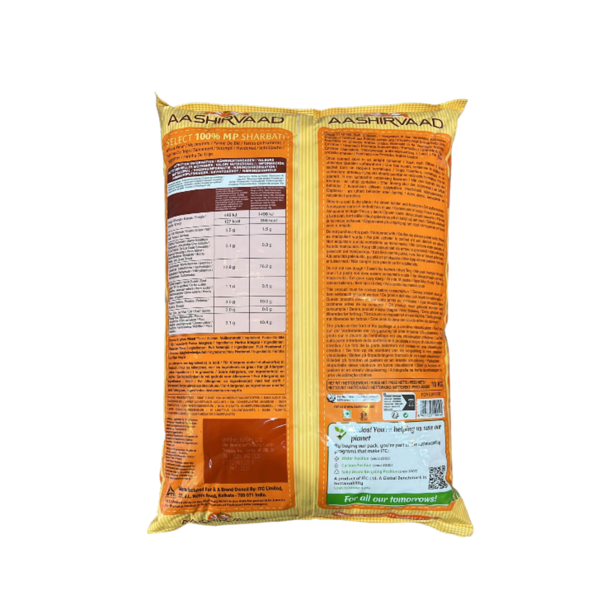 Aashirvaad Select (Sharbati) Atta 10Kg Wholesale Supplier and Distributor