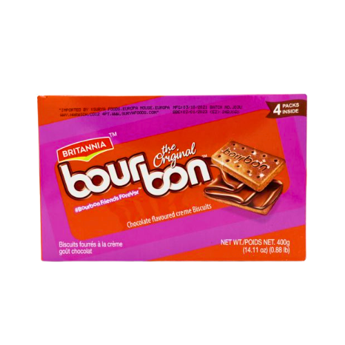 Britannia Bourbon Chocolate Family Biscuits 400G Wholesale Seller