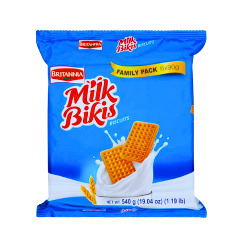 Britannia Milk Bikis Biscuits - Family Pack (6*90G) Wholesale Seller