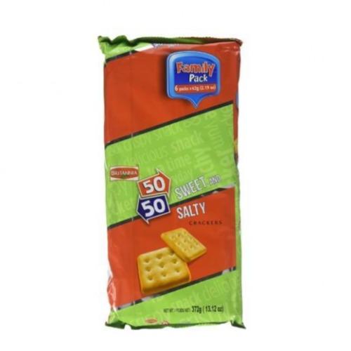 Britannia 50-50 Sweet And Salty Biscuits - Family Pack (6X62G) Wholesale Seller