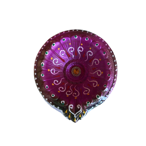 Designed Clay Diya (1Pcs) - C158 Wholesale Supplier