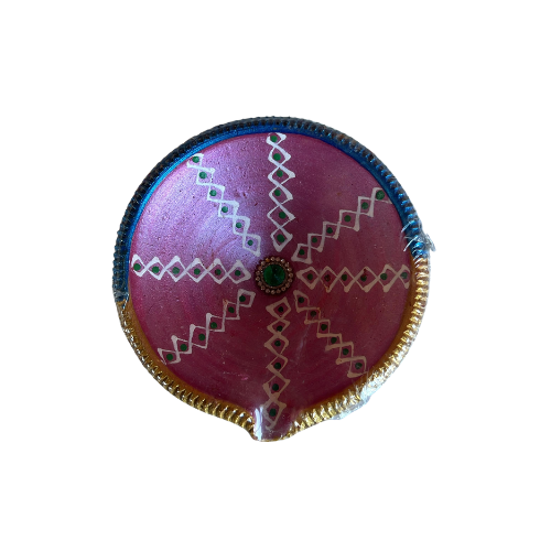 Designed Clay Diya (1Pcs) - C160 Wholesale Supplier