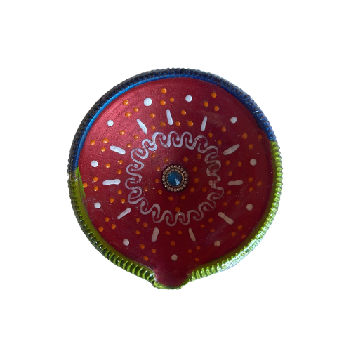 Designed Clay Diya (1Pcs) - C161 Wholesale Supplier