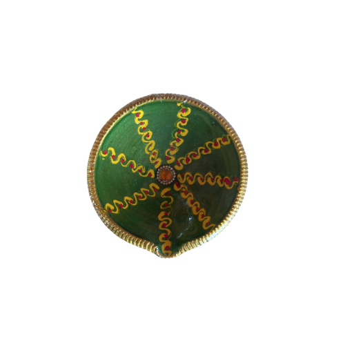 Designed Clay Diya (1Pcs) - C162 Wholesale Supplier