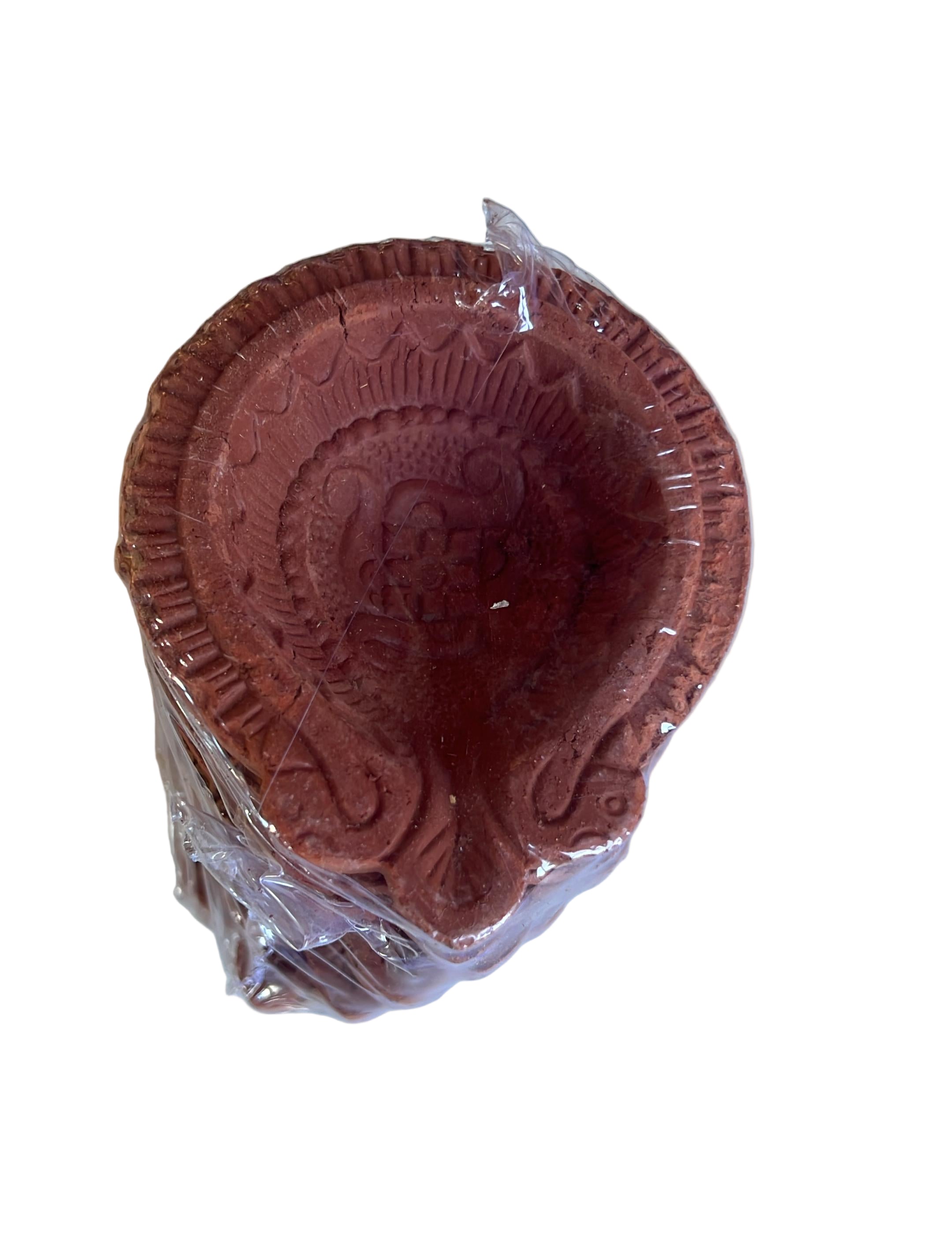 Designed Clay Diya (6Pcs) - C270 Wholesale Supplier