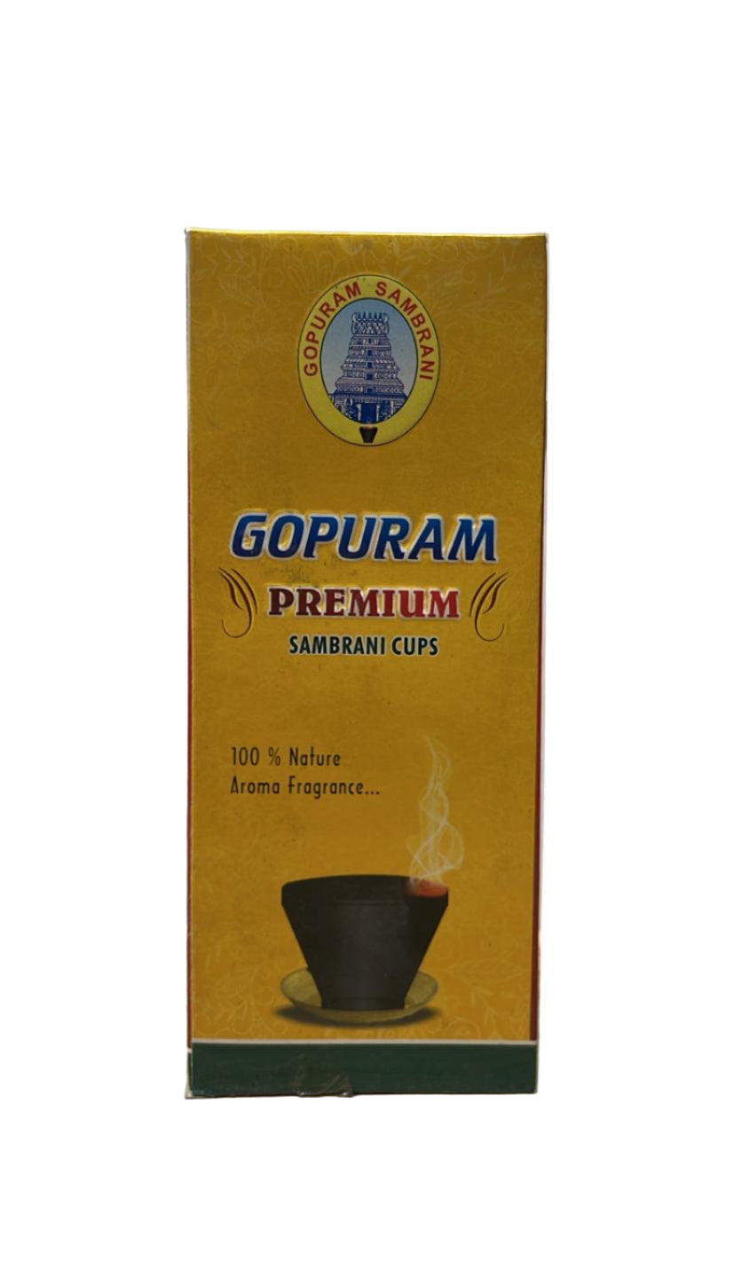 Gopuram Premium Cup Sambrani (10 Pcs)