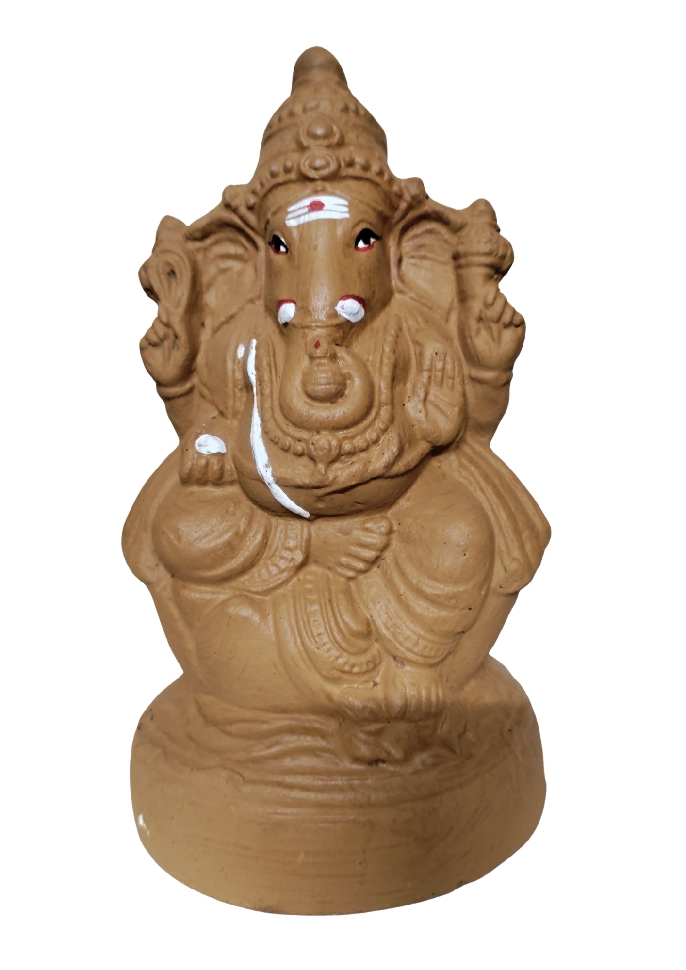 Vinayagar (Ganesh) Statue Pure Clay 10 Inches (Idampuri) Wholesale Distributor
