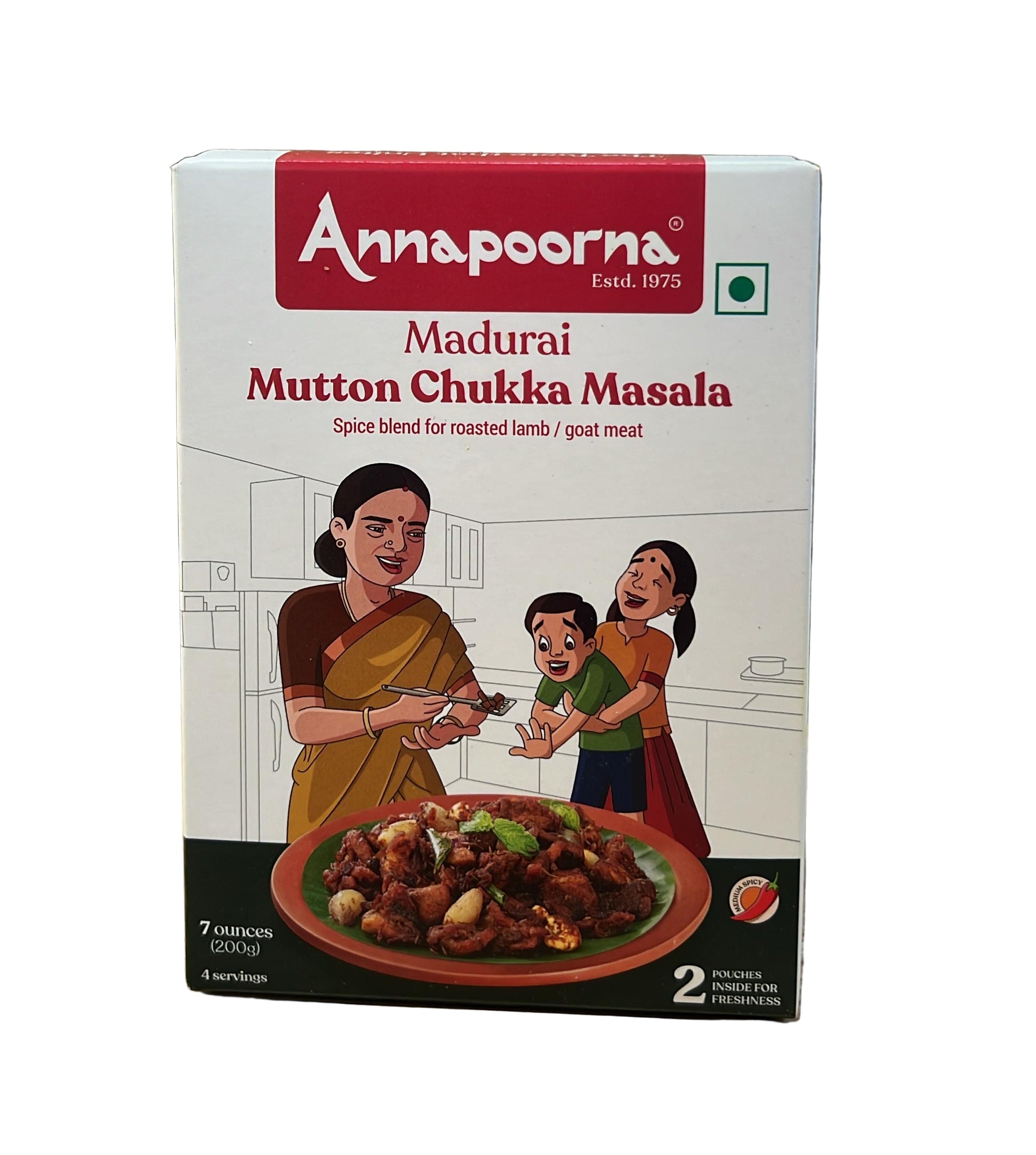 Annapoorna Madurai Mutton Chukka Masala 200G Wholesale Seller