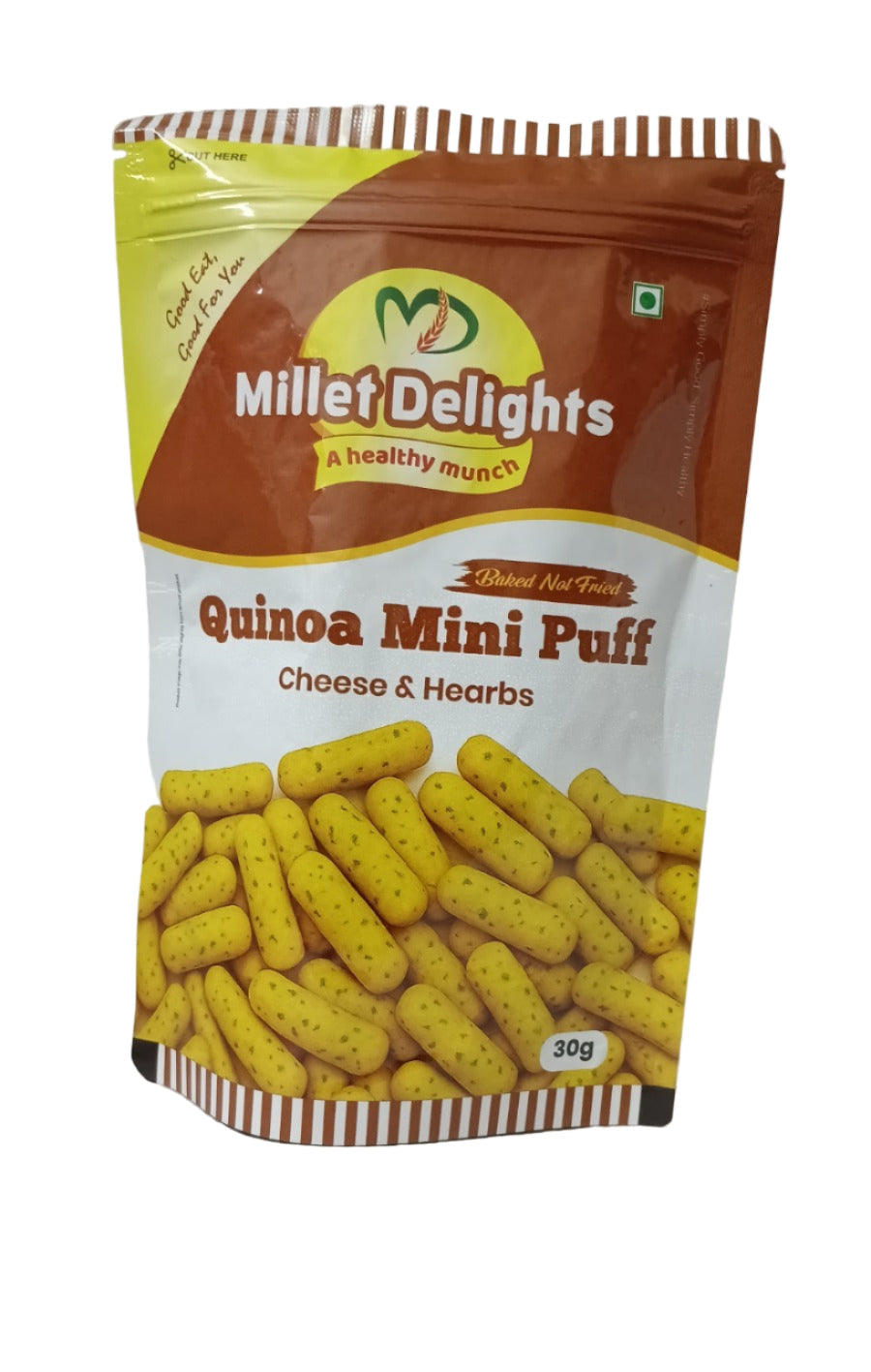 Millet Delights - Quinoa Puff - Cheese & Herbs