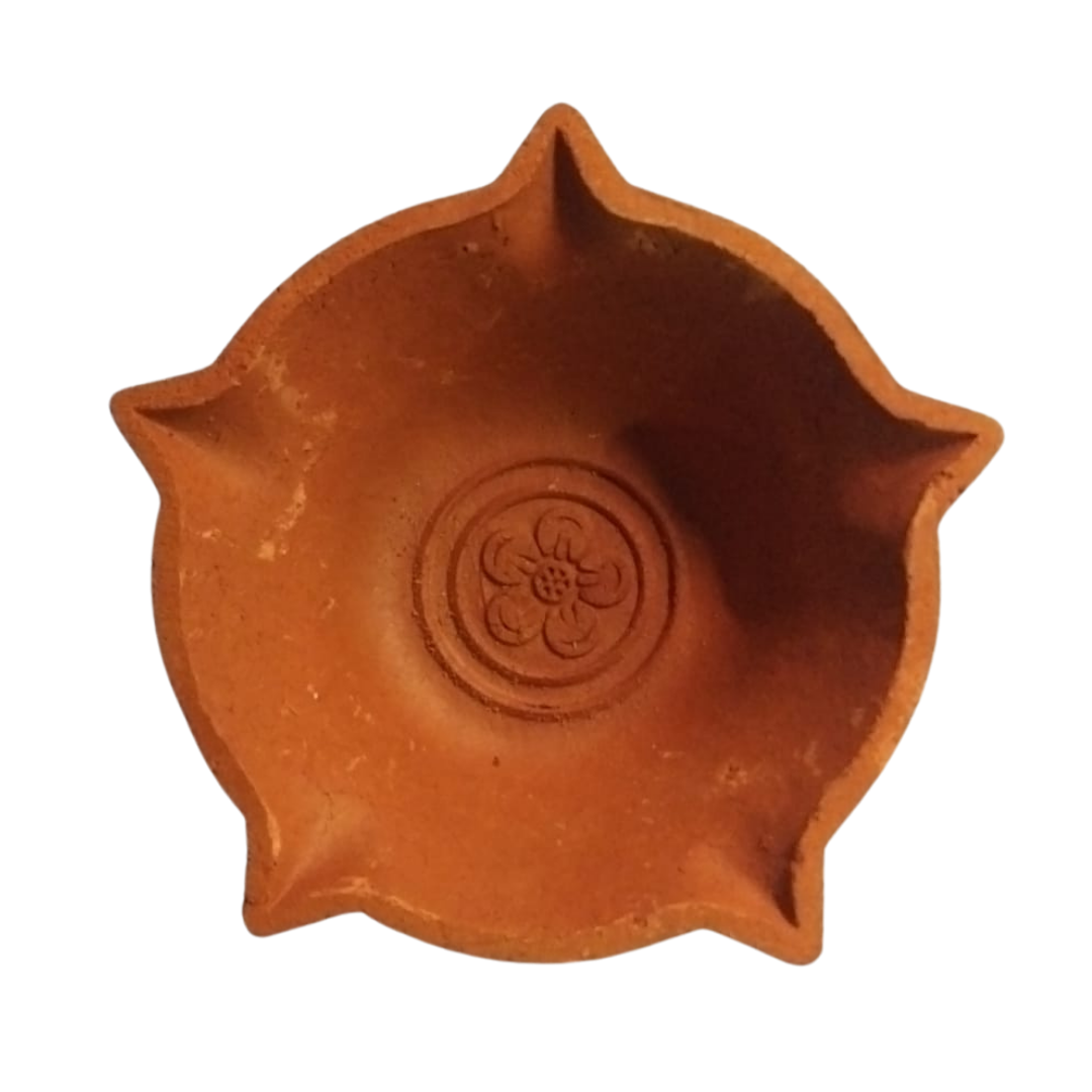Mud Lamp (Agal Vilakku) 5 Face - 5 Inches Wholesale Seller