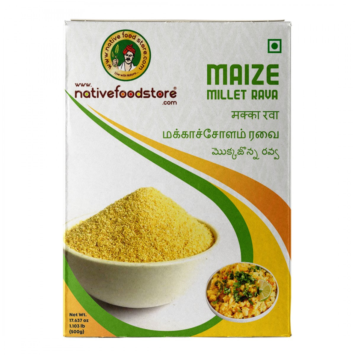 Native Food Store Millet Rava 500G - Makka Cholam (Maize - Corn) Wholesale Seller