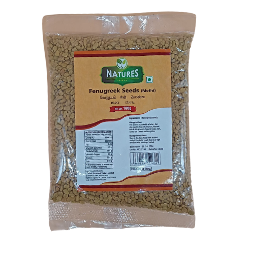 Natures Methi Seeds (Fenugreek Seeds) 100G Wholesale Seller
