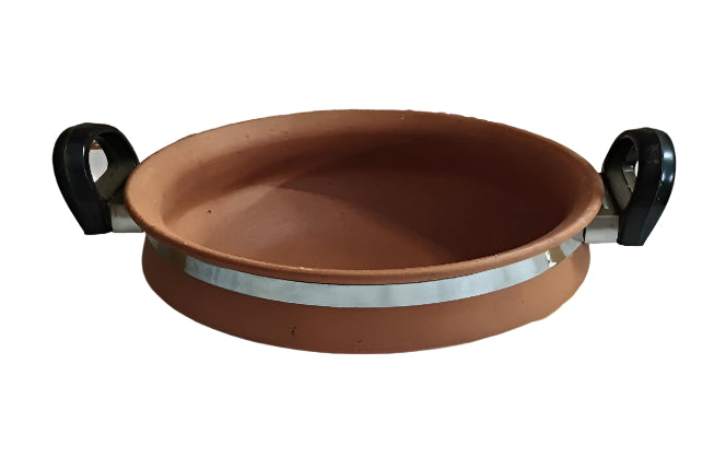 Brown Clay Round Handle Satti Big ( 10.5*4 ) Inch Wholesale Seller
