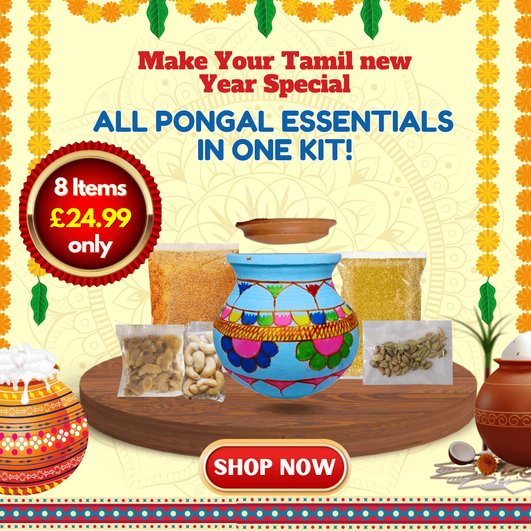 Designed Clay Pongal Pot With Kit
