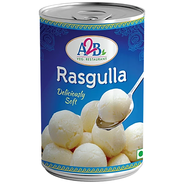 A2B Rasagola Tin 1Kg