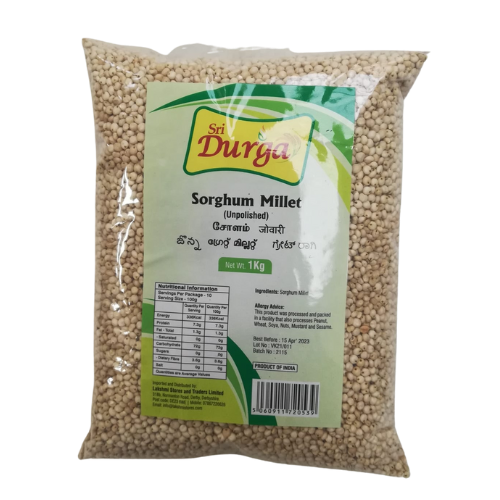 Sri Durga Unpolished Millet 500G - Cholam (Sorghum) Wholesale Seller