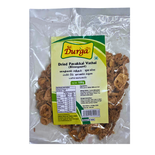 Sri Durga Dried Vathal 100G - Pavakkai (Bitter Gourd) Wholesale Distributor