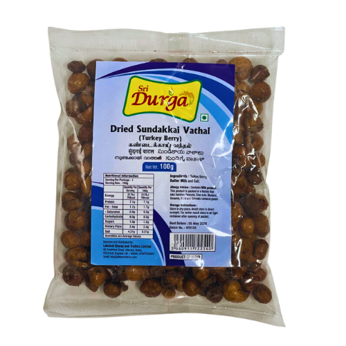 Sri Durga Dried Vathal 100G - Sundaikai (Turkey Berry) Wholesale Distributor