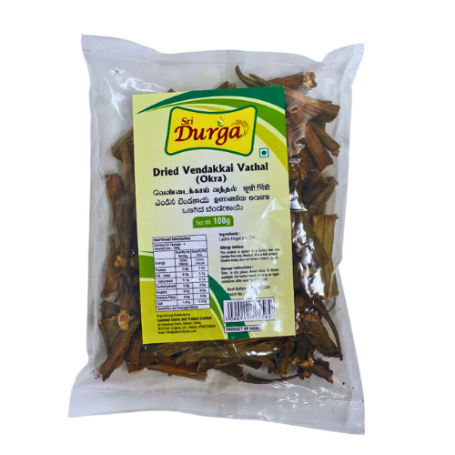 Sri Durga Dried Vathal 100G - Vendaikai (Okra) Wholesale Seller