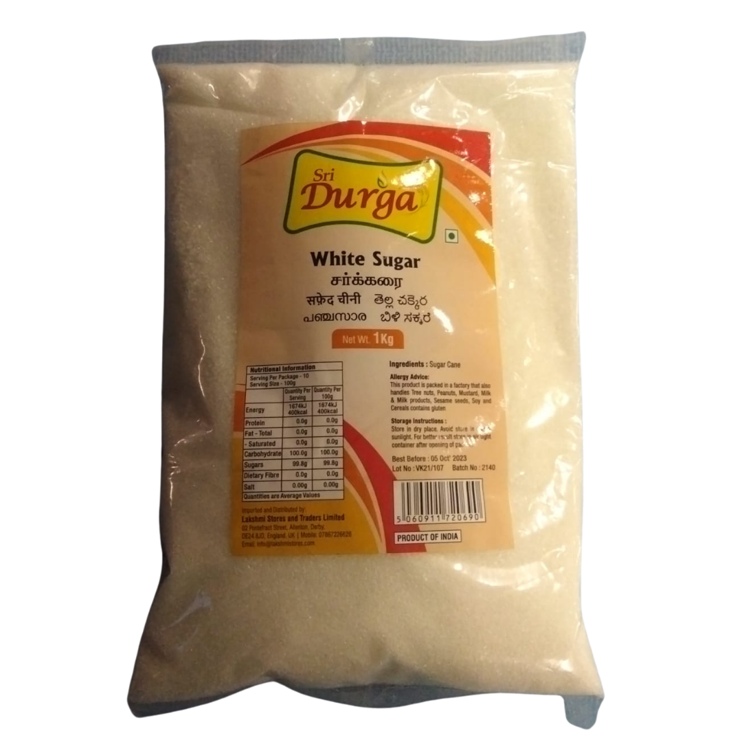 sri durga indian white sugar 1kg