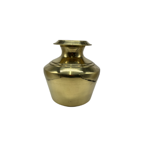 Brass Plain Kudam - 9 Inches Wholesale Dealer and Distributor