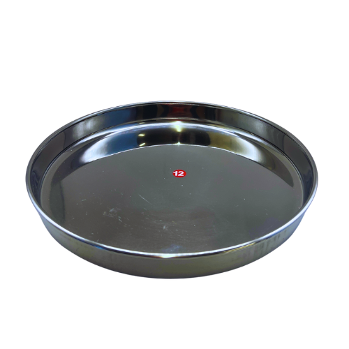 Stainless Steel Dining Plate (Beeding Model) Size 12 (11.5 Inches) Wholesale Seller