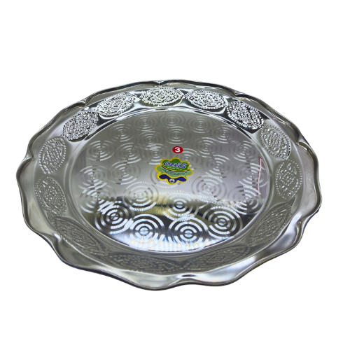 Stainless Steel Fancy Thambulam (Parat) Size 3 (16 Inches) Wholesale Distributor