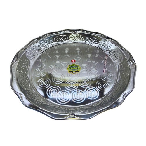 Stainless Steel Fancy Thambulam (Parat) Size 4 (18 Inches) Wholesale Distributor