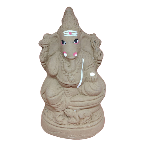 Vinayagar Statue Pure Clay 8 Inches Wholesale Seller and Distributor