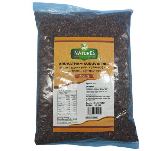 Natures Aruvatham Kuruvai Rice 1Kg Wholesale Seller and Distributor
