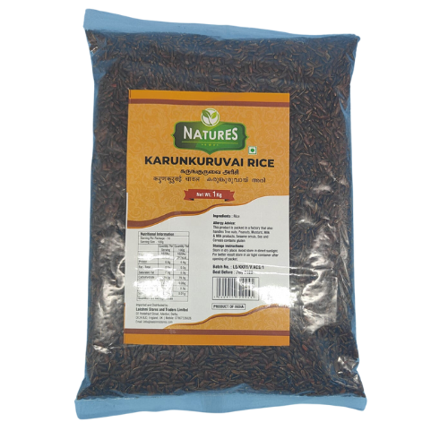 Natures Karunkuruvai Rice 1Kg Wholesale Seller