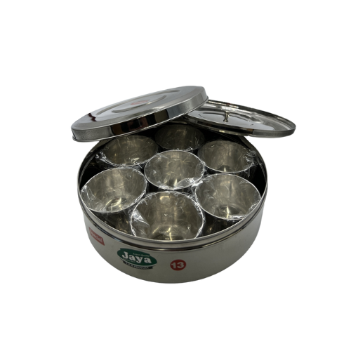 Stainless Steel Masala Box (Spice Box Â€“ Anjarai Petti) Â€“ Size 13 Wholesale Seller