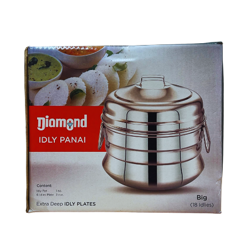 Diamond Idly Pot (Induction Base) - 18 Pits Wholesale Seller