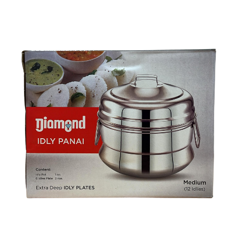 Diamond Idly Pot (Induction Base) - 12 Pits Wholesale Seller