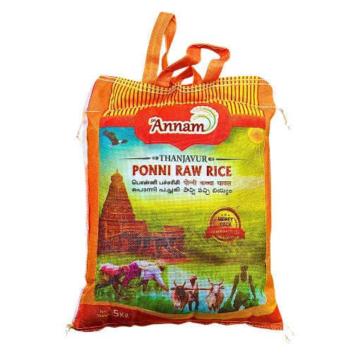 Sri Annam Thanjavur Ponni Raw Rice - 10Kg Wholesale Seller
