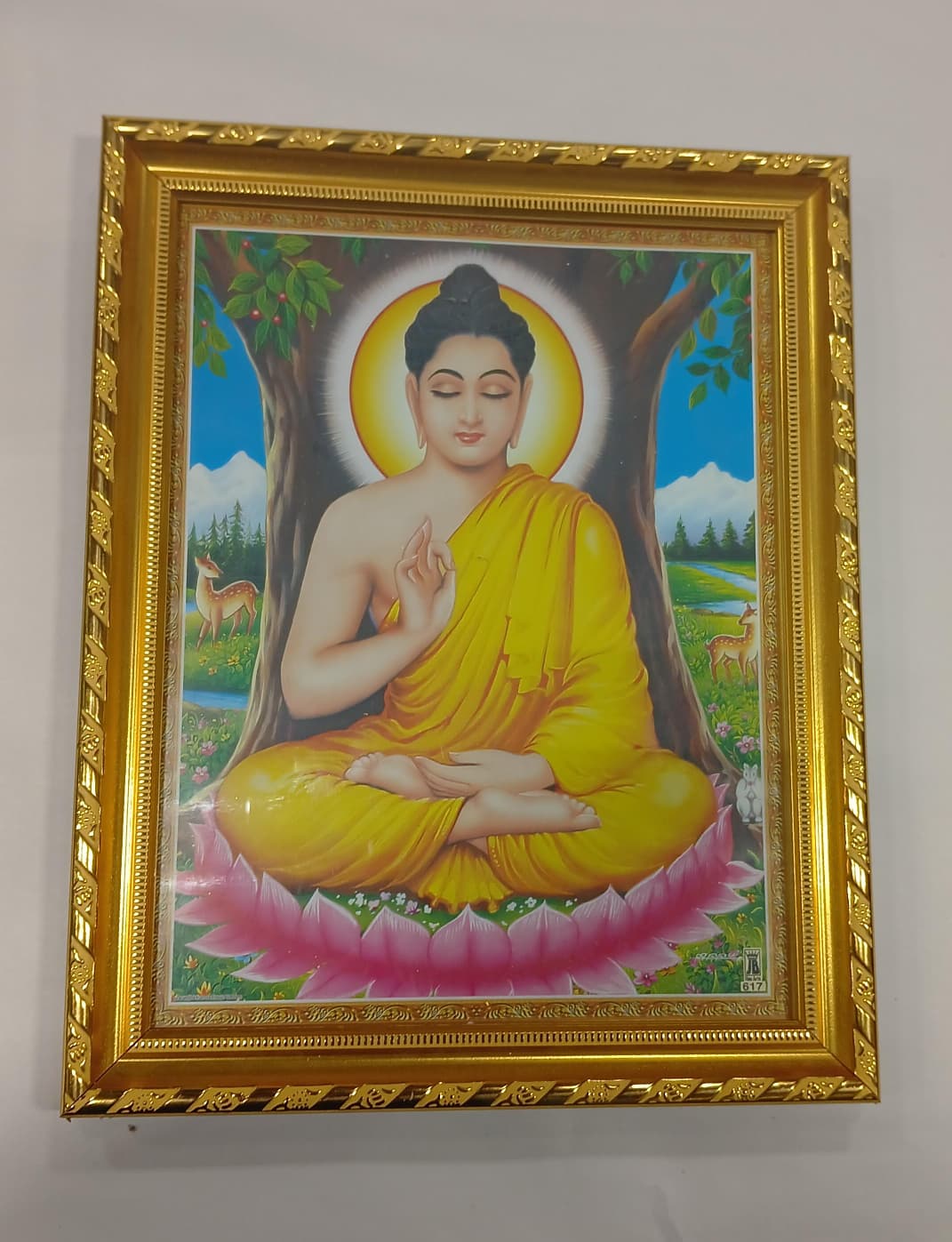 Hindu God Photo A4 Size With Frame - Budhar Wholesale Seller