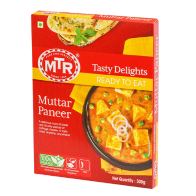 MTR Ready To Eat Mutter Paneer 300G Wholesale Seller and Distributor