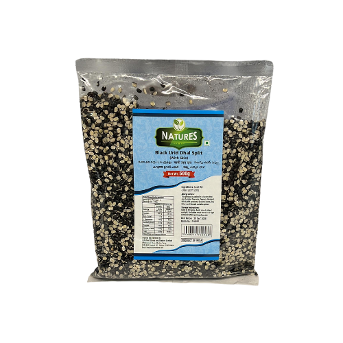 Natures Black Urid Dal Chilka (Split) With Skin 500G Wholesale Distributor