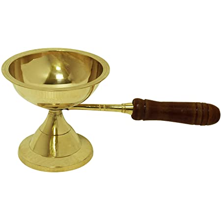 sambarani holder (dhoopakal) - wooden handle