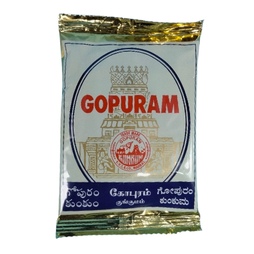 Gopuram Kumkum Pouch 40G Maroon Wholesale Supplier