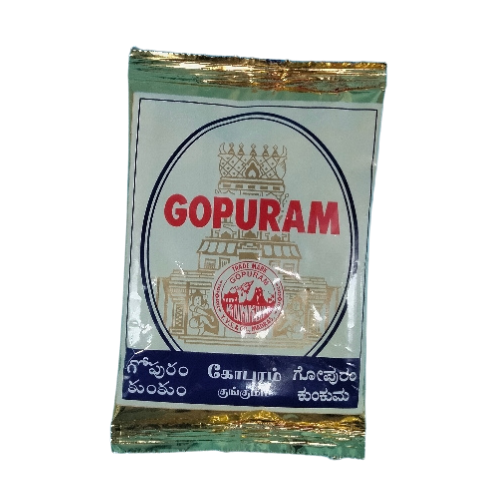 Gopuram Kumkum Pouch 40G Red Wholesale Seller