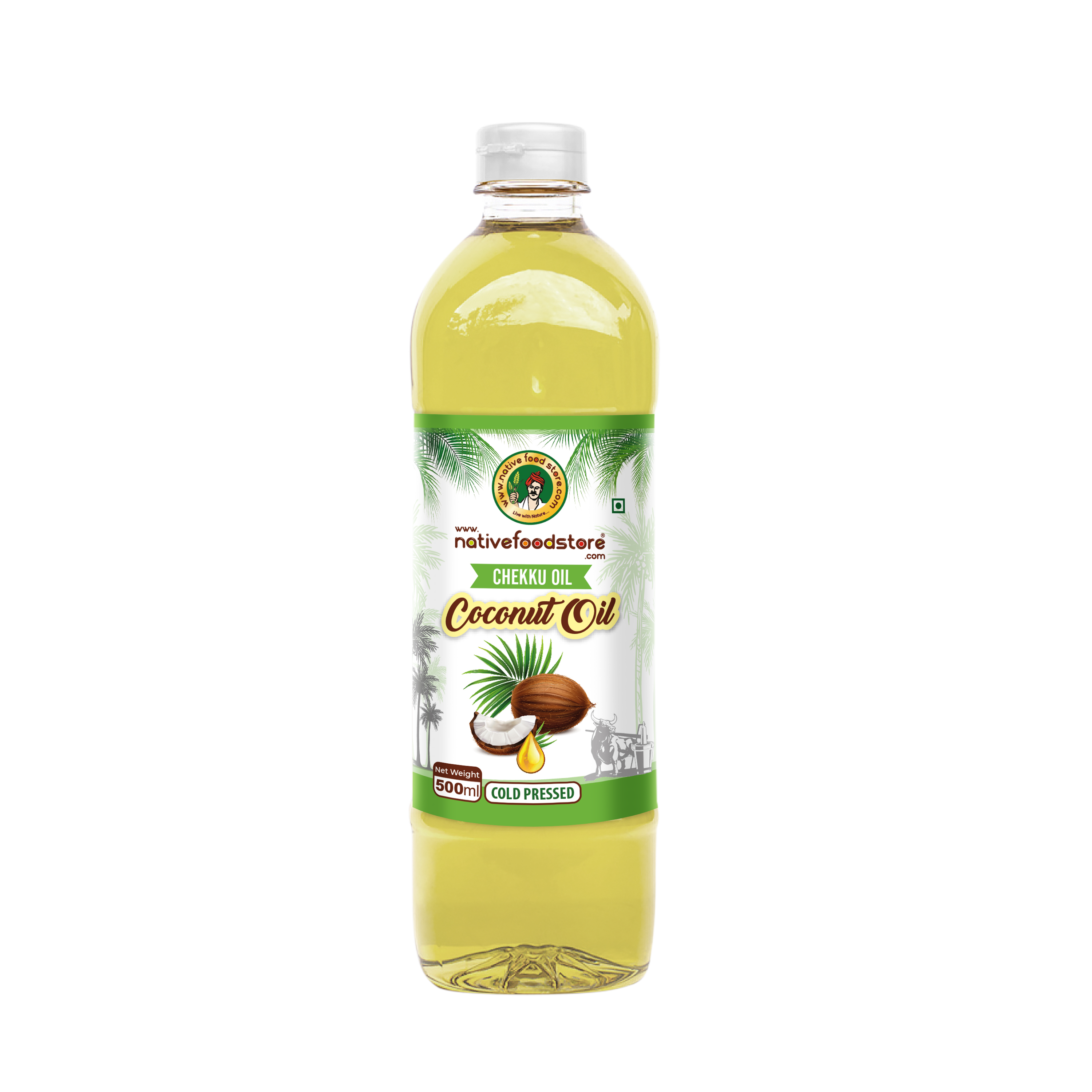 native food store cold pressed (marachekku) coconut oil 1ltr