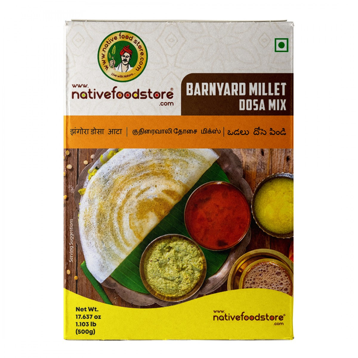 Native Food Store Millet Dosa Mix 500G - Kuthiraivali (Barnyard Millet) Wholesale Seller